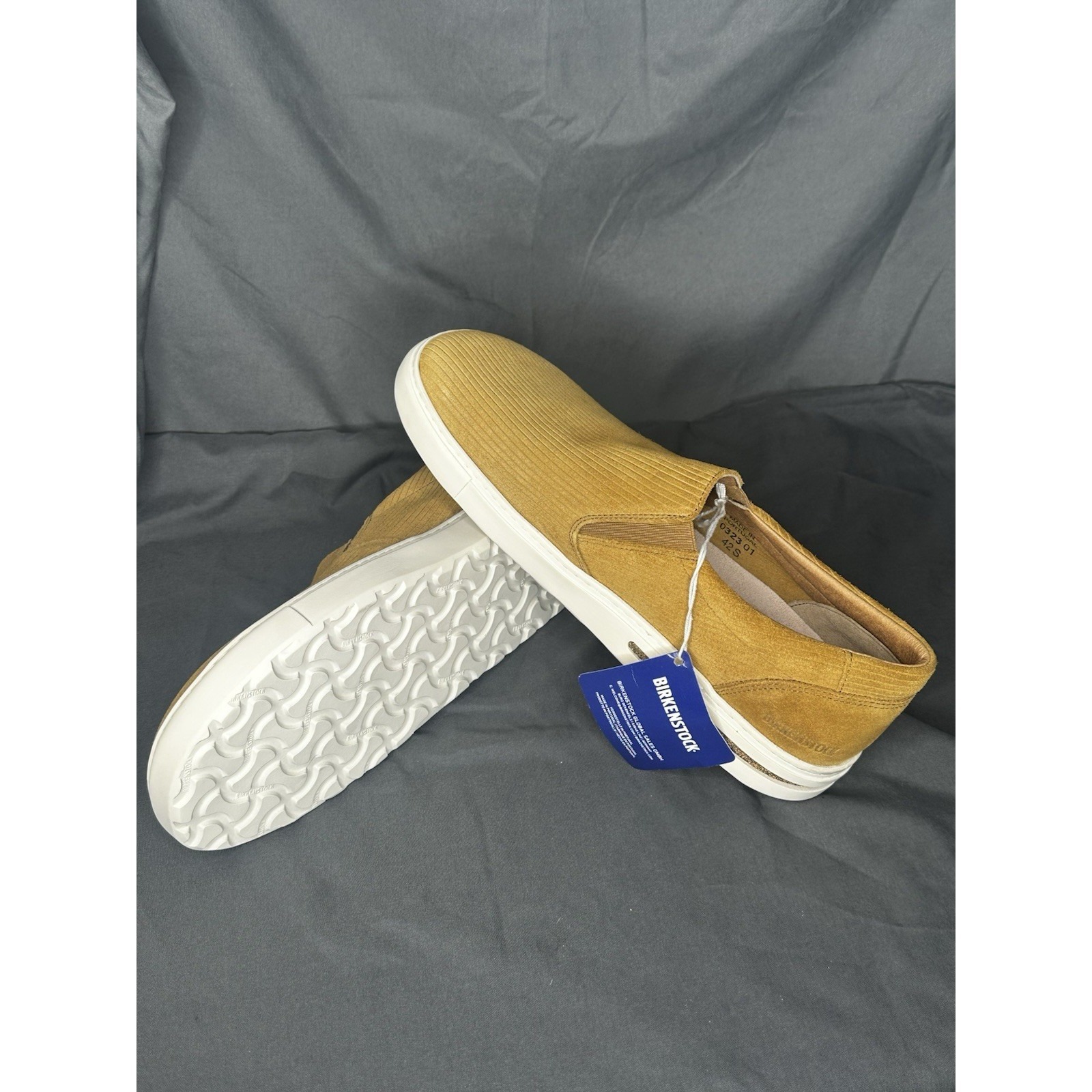 Birkenstock Oswego Low Top Suede Sneaker Shoes Tan Nwob Men Sz 9 Women Sz 11 (42